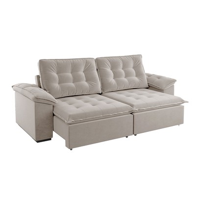 Sofá 4 Lugares Moza Branco - Panorama Sistemas