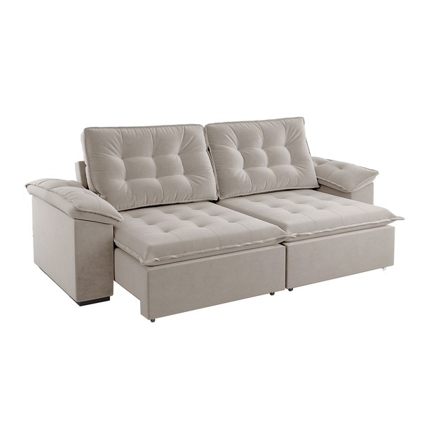 Sofá 4 Lugares Moza Branco - Panorama Sistemas