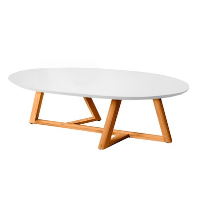 Mesa de Centro Classic Marrom/Branco - Panorama Sistemas