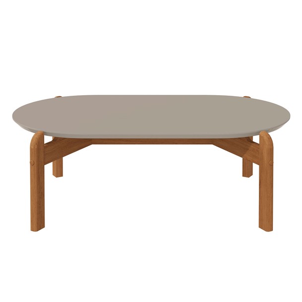 Mesa de Centro Liz Marrom/Bege - Panorama Sistemas