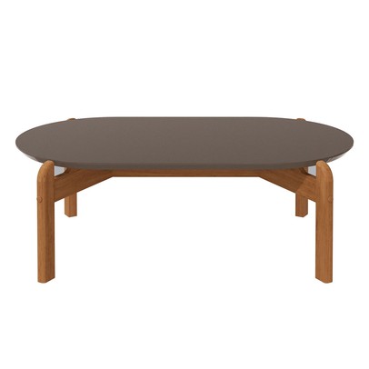 Mesa de Centro Liz Marrom/Grafite - Panorama Sistemas