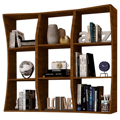 Nicho 6 Prateleiras Marrom - Panorama Sistemas