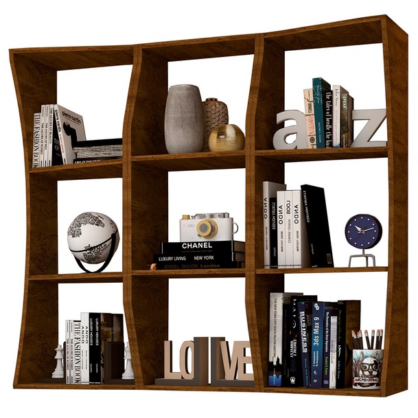 Nicho 6 Prateleiras Marrom - Panorama Sistemas