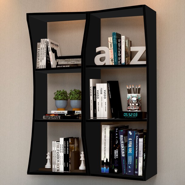 Nicho 4 Prateleiras Preto - Panorama Sistemas