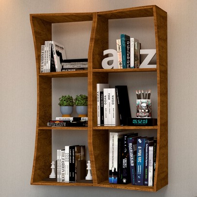 Nicho 4 Prateleiras Marrom - Panorama Sistemas