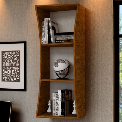 Nicho 2 Prateleiras Marrom - Panorama Sistemas