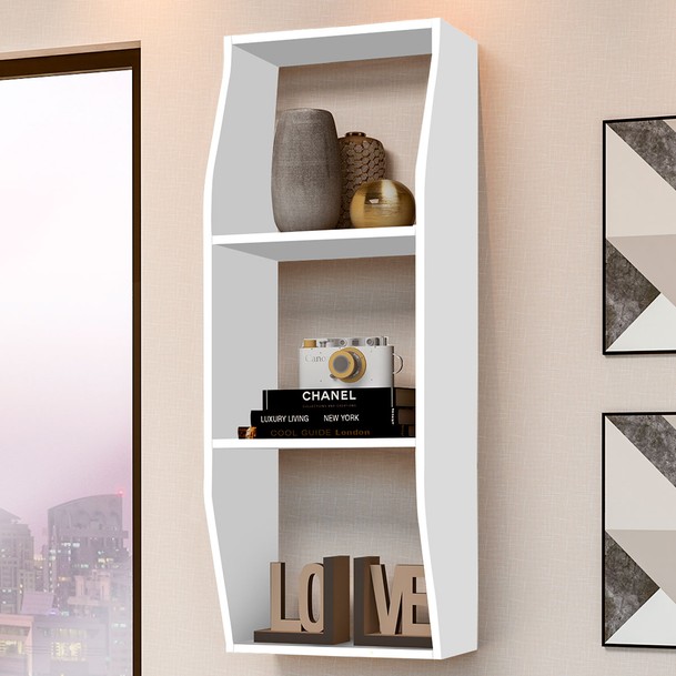 Nicho 2 Prateleiras Hórus Branco - Panorama Sistemas