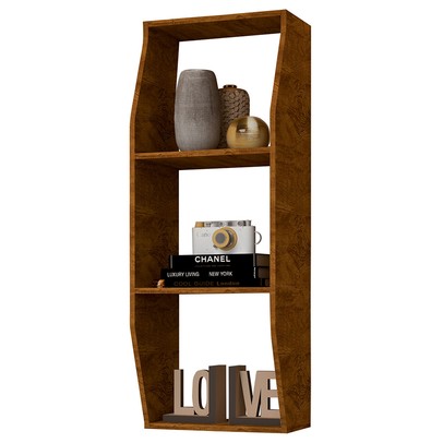 Nicho 2 Prateleiras Hórus Marrom - Panorama Sistemas