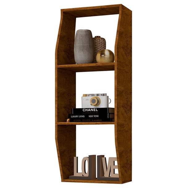 Nicho 2 Prateleiras Hórus Marrom - Panorama Sistemas