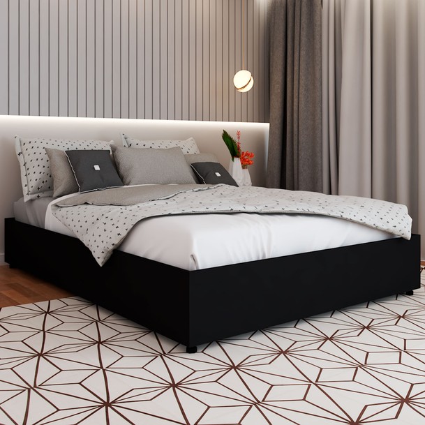 Cama Casal Box Preto - Panorama Sistemas