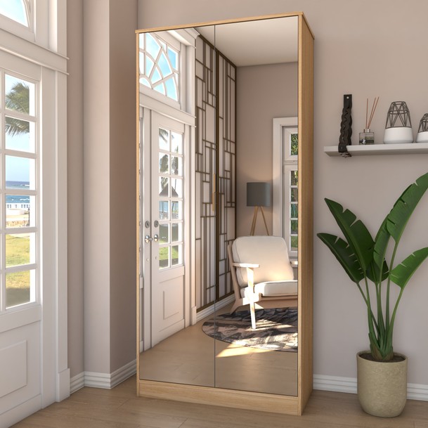 Sapateira com Espelho Marrom - Panorama Sistemas