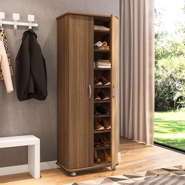 Sapateira 2 Portas Marrom - Panorama Sistemas