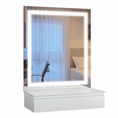 Penteadeira Camarim 1 Gaveta Branco - Panorama Sistemas