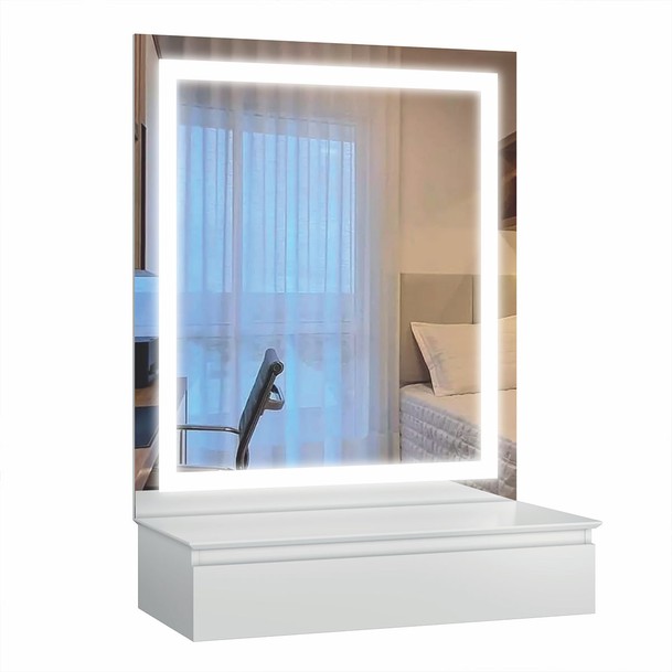 Penteadeira Camarim 1 Gaveta Branco - Panorama Sistemas