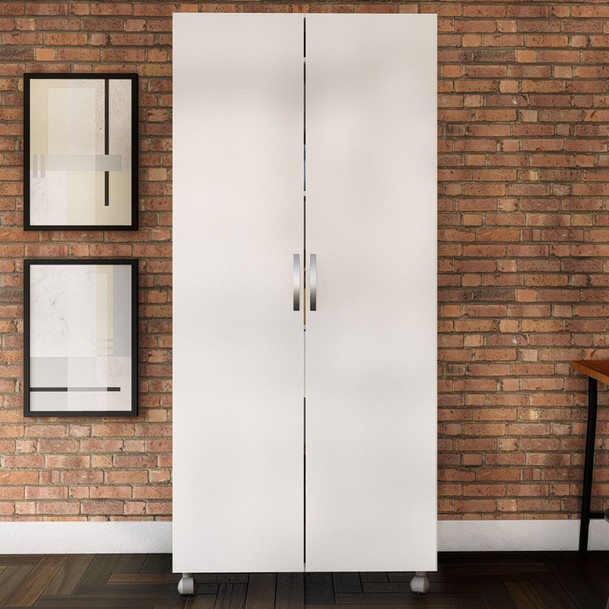 Armário para Escritório 2 Portas Branco - Panorama Sistemas