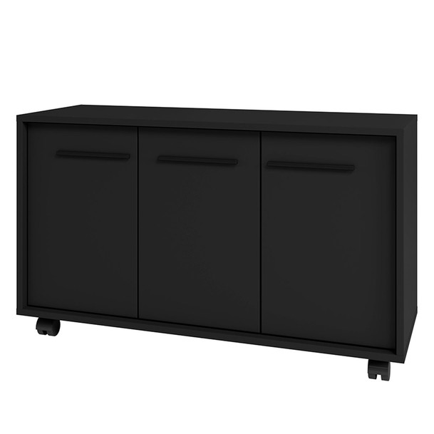 Armário para Escritório 3 Portas Preto - Panorama Sistemas