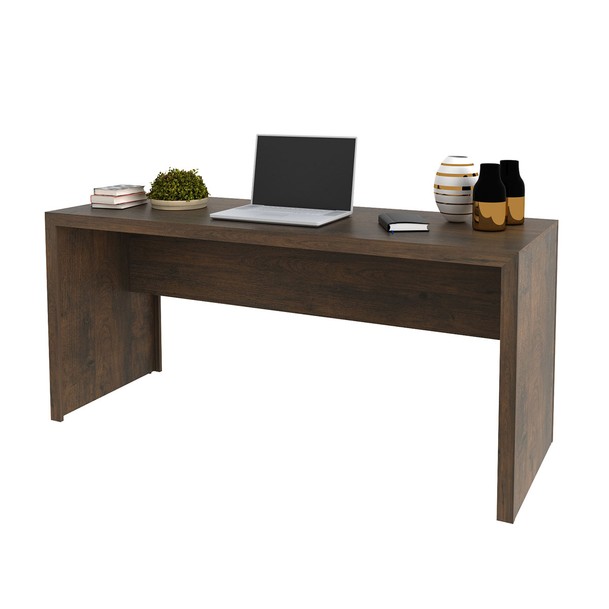 Mesa para Escritório Rústico Marrom - Panorama Sistemas