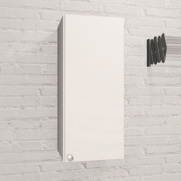 Armário Aéreo Lavanderia 1 Porta Branco - Panorama Sistemas