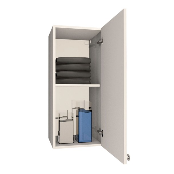 Armário Aéreo Lavanderia 1 Porta Branco - Panorama Sistemas