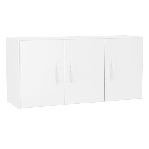 Armário Aéreo Lavanderia 3 Portas 1 Prateleira Branco - Panorama Sistemas