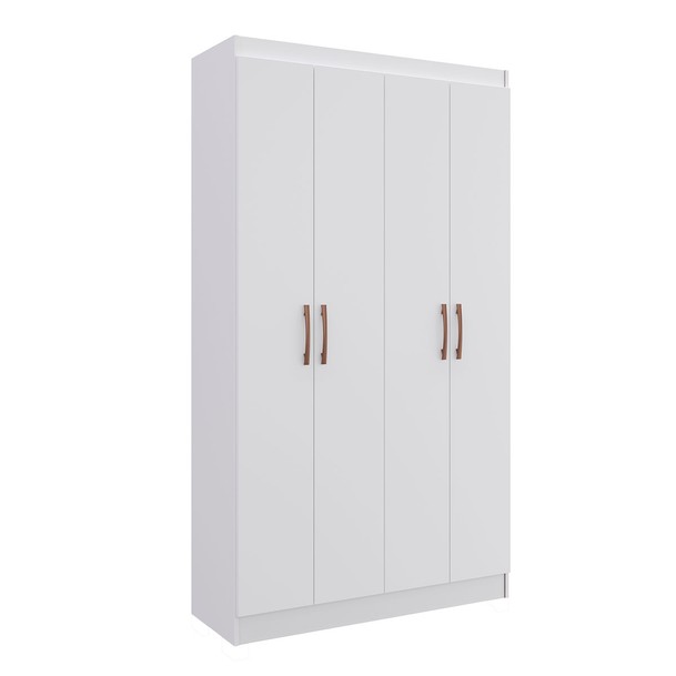 Armário Multiuso Dueto 4 Portas 8 Prateleiras Branco - Panorama Sistemas