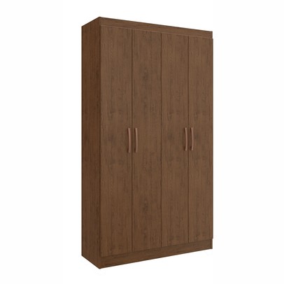 Armário Multiuso Dueto 4 Portas 8 Prateleiras Marrom - Panorama Sistemas