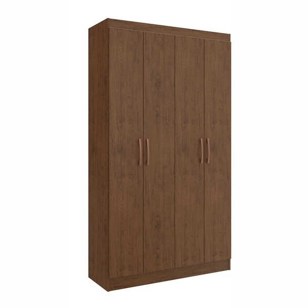 Armário Multiuso Dueto 4 Portas 8 Prateleiras Marrom - Panorama Sistemas