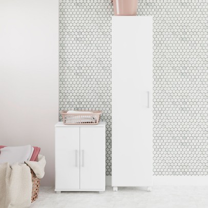 Lavanderia Completa 3 Portas Branco - Panorama Sistemas