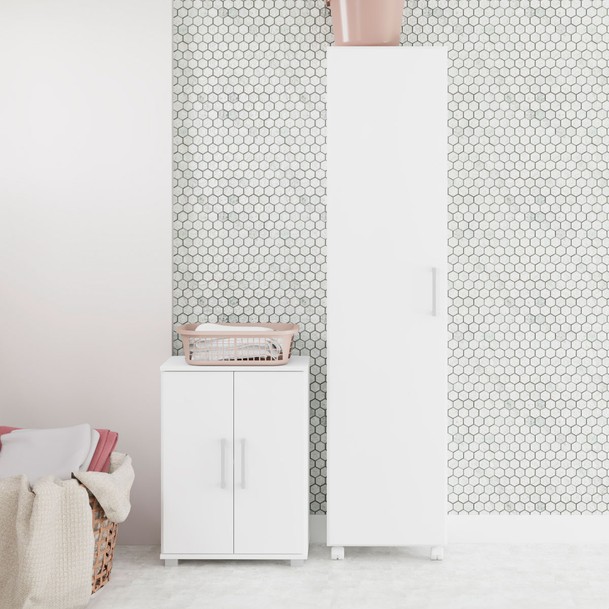 Lavanderia Completa 3 Portas Branco - Panorama Sistemas