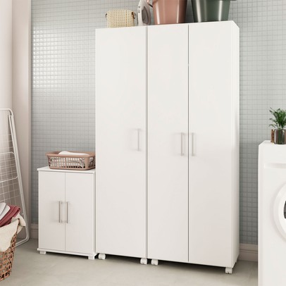 Lavanderia Completa 5 Portas Brv Branco - Panorama Sistemas