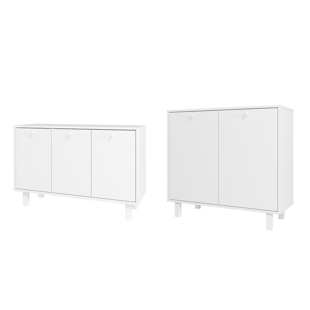 Lavanderia Completo 5 Portas Branco - Panorama Sistemas