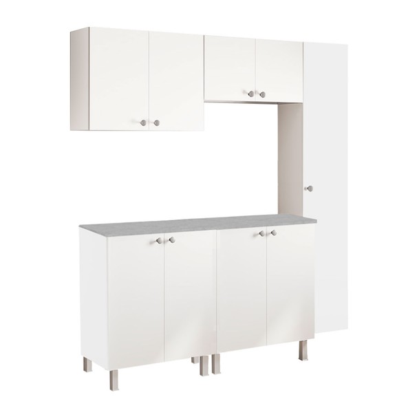 Lavanderia Completa Duo 9 Portas Branco - Panorama Sistemas