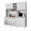 Armário de Cozinha 8 Portas 3 Gavetas Branco - Panorama Sistemas
