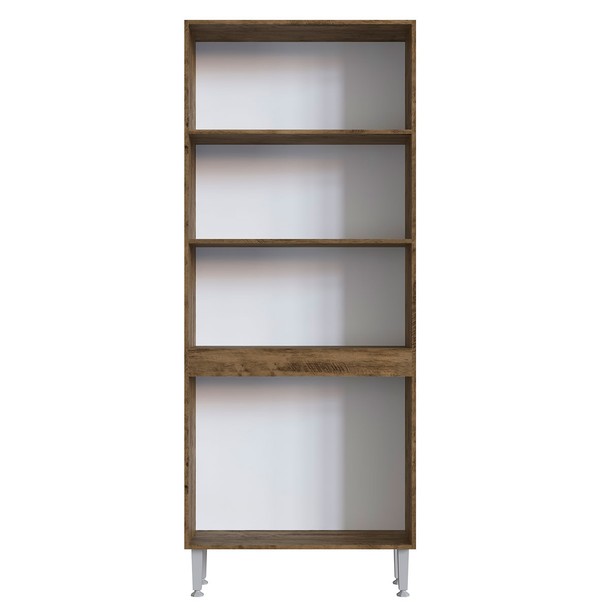 Paneleiro 4 Portas 2 Prateleiras Marrom/Bege - Panorama Sistemas