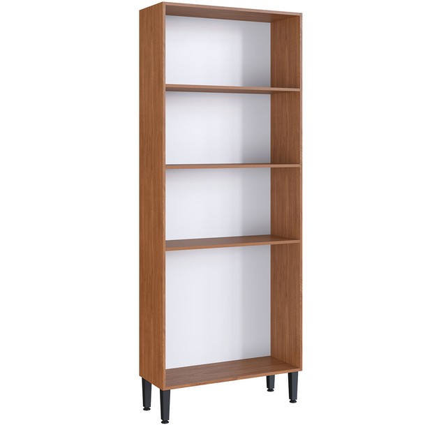 Paneleiro 4 Portas 2 Prateleiras Duplo Marrom - Panorama Sistemas