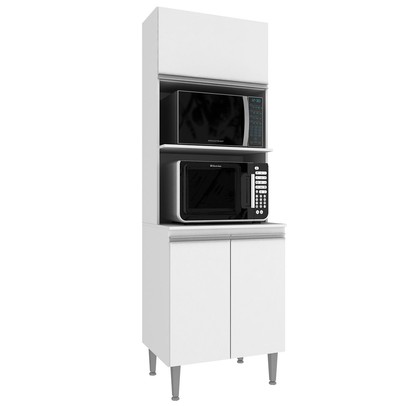 Torre Quente 3 Portas 2 Prateleiras Trqt Branco - Panorama Sistemas