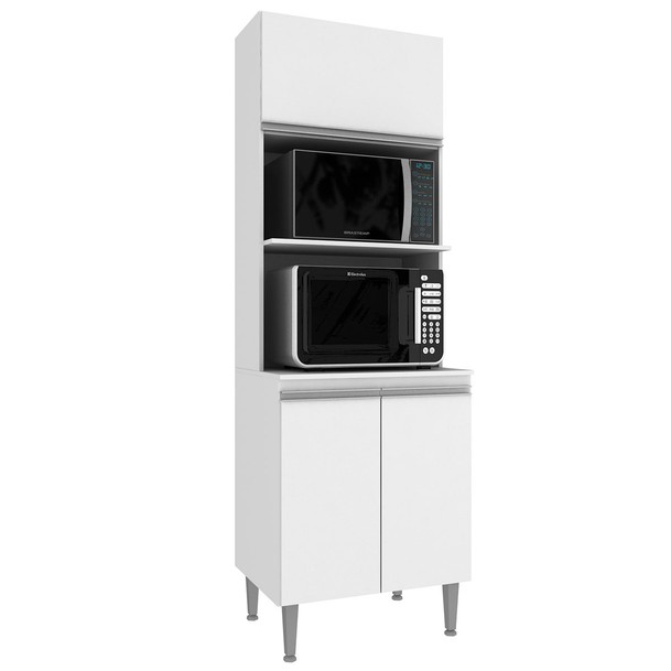 Torre Quente 3 Portas 2 Prateleiras Trqt Branco - Panorama Sistemas