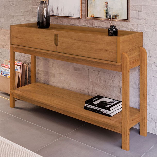 Aparador 2 Gavetas Marrom - Panorama Sistemas