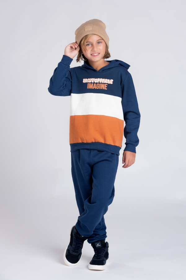 Conjunto Masculino Infantil Unstoppable Azul