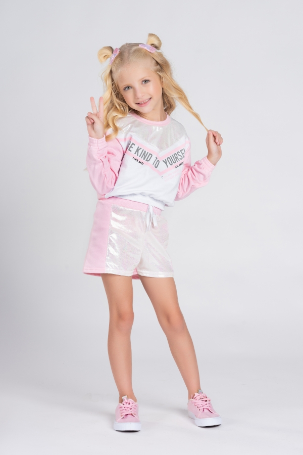 Conjunto Feminino Infantil Yourself Branco