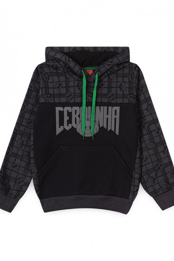 Casaco Masculino Infantil Cebolinha Chumbo