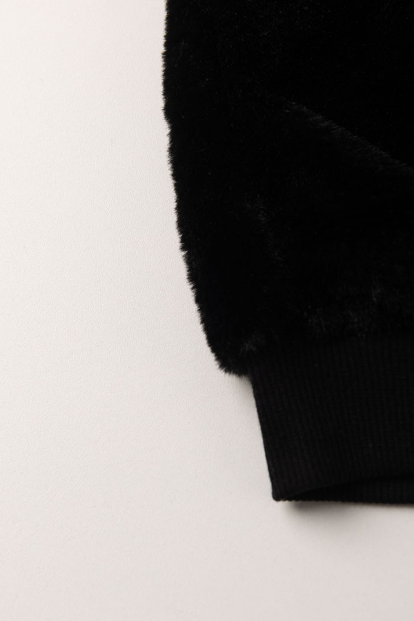 Colete de Pelo Preto