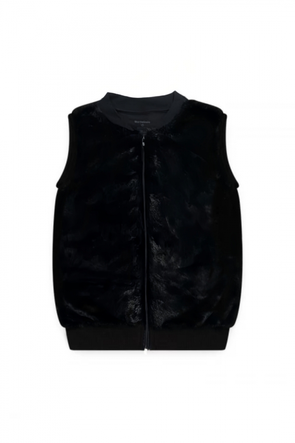 Colete de Pelo Preto