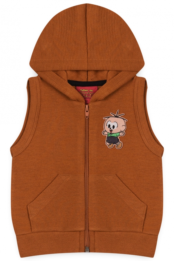 Colete Masculino Infantil Cebolinha Baby - Turma da Mônica