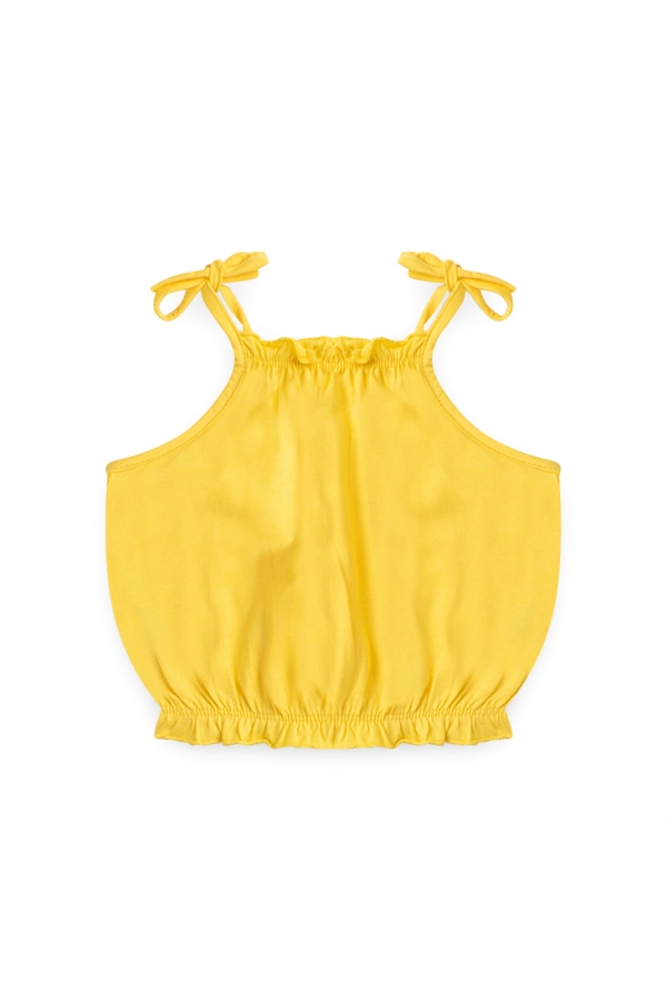 Conjunto Feminino Infantil Margaridas Amarelo