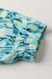 Macacão Feminino Infantil Floral Turquesa
