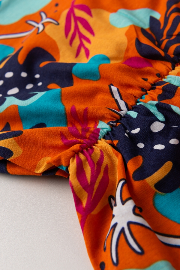 Macacão Feminino Infantil Tropical