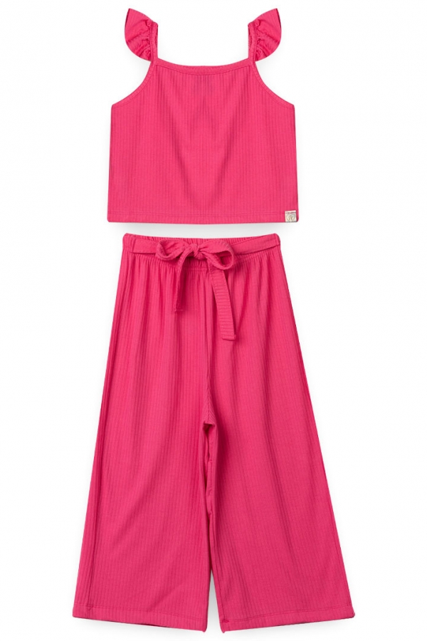Conjunto Feminino Infantil Pantacourt Ribana