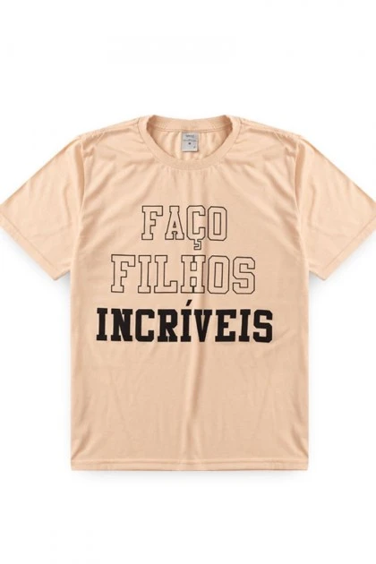 Camiseta Masculina Adulto Faço Filhos Incríveis
