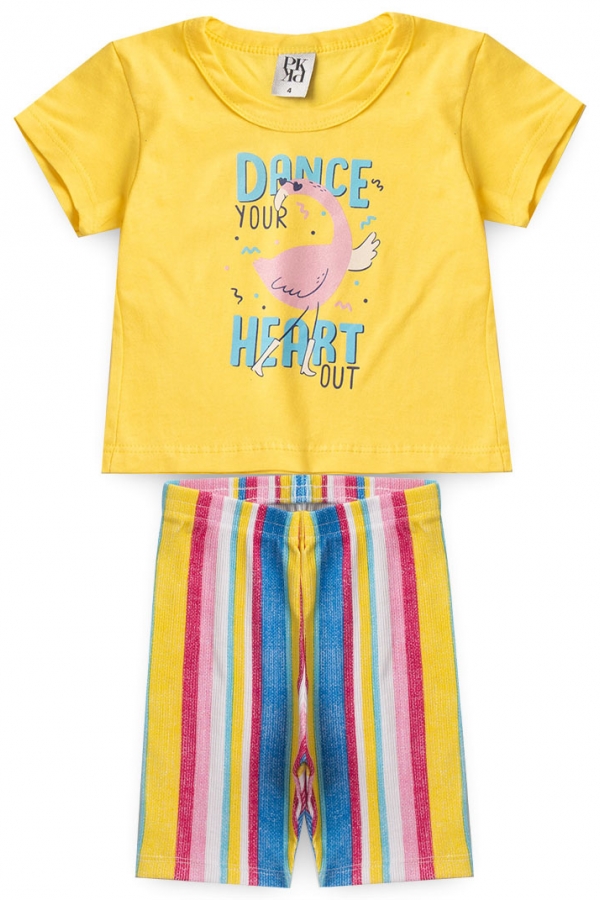 Conjunto Feminino Infantil Dance